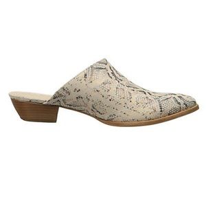 Clover snake skin mules-Matisse
